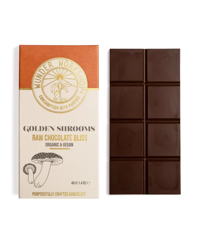 Golden Shrooms Chocolate Edible