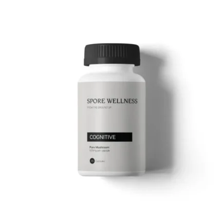 Microdosing mushroom capsules for spore wellness in a bottle of 25